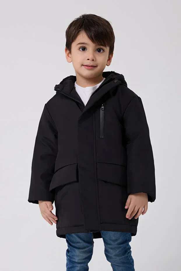 Детское пальто для девочек водонепроницаемое Firststops, Black