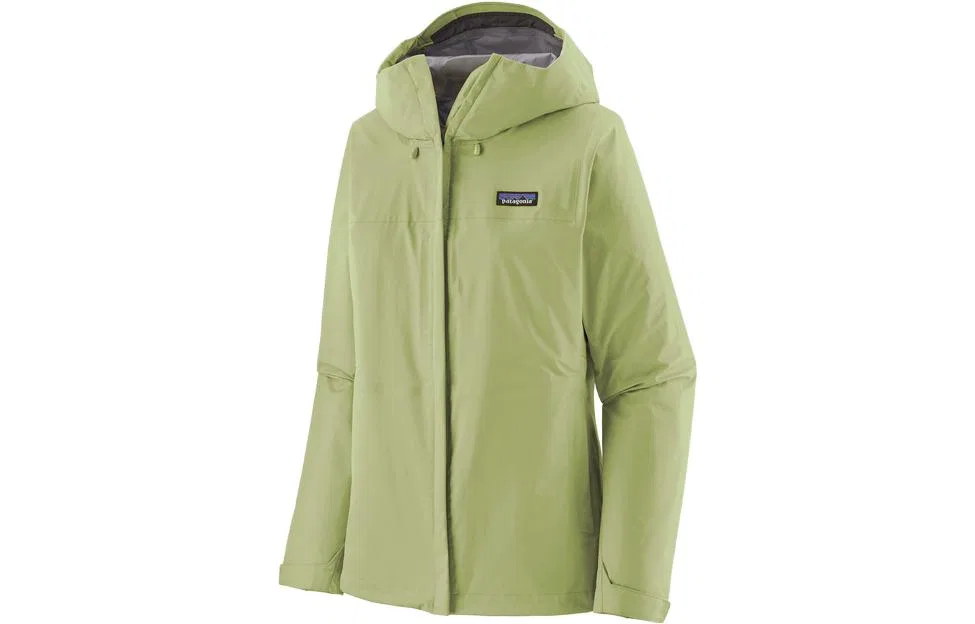 Женский ветрозащитный плащ Torrentshell Patagonia, Green Friend Green