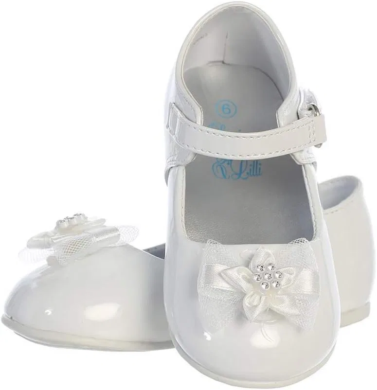 Детские туфли Мэри Джейн с бантом для девочек Swea Pea & Lilli, White