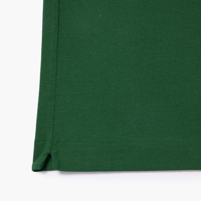 Поло Lacoste Logo-Patched Short-Sleeve, зеленый — фото 3