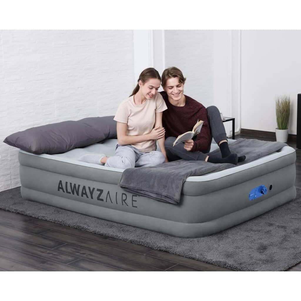 

Надувная двуспальная кровать Bestway Pavillo Alwayzaire 203x152x46 см, серый