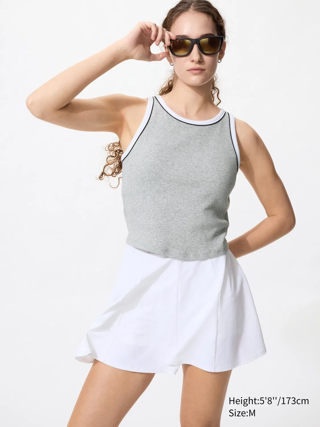 Юбка-шорты Uniqlo, активные, белый