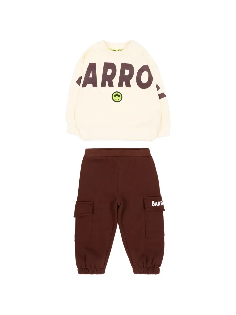 Спортивный костюм карго с логотипом Barrow Kids, бежевый