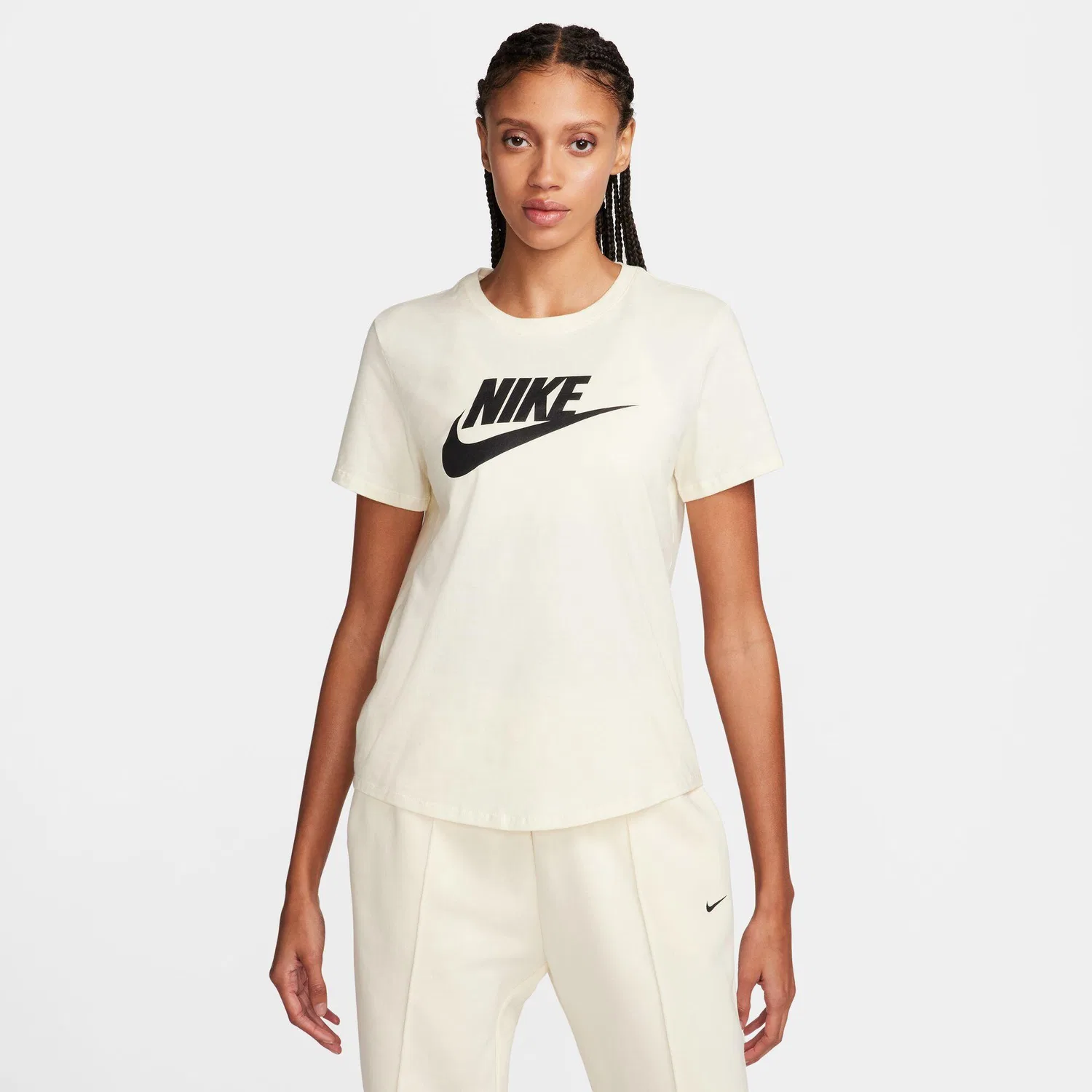 Женская футболка с логотипом Club Essentials Nike, Beige