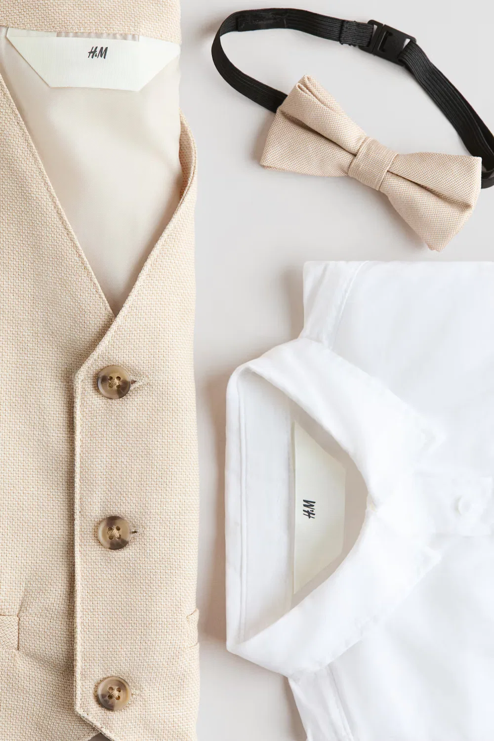 Комплект для выхода в свет из 3 предметов H&M, Hellbeige/Weiß — фото 2