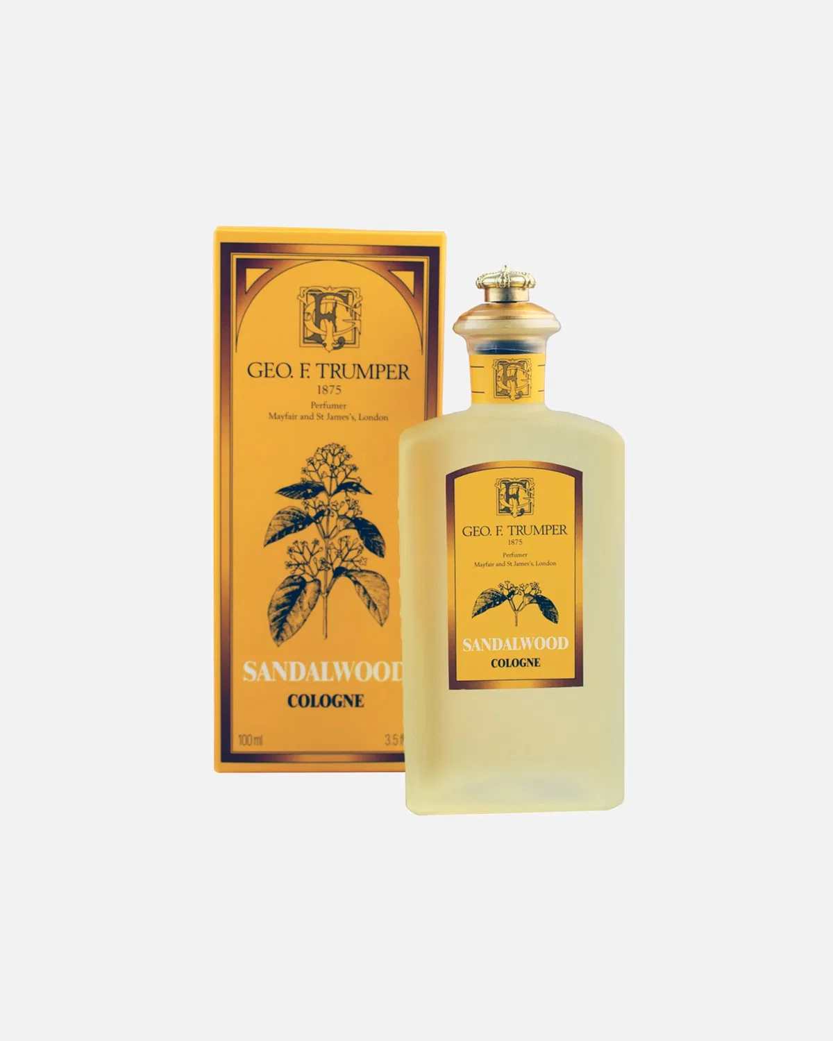 Одеколон с сандаловым деревом, стеклянный флакон Geo. F. Trumper, Sandalwood Cologne Glasflakon