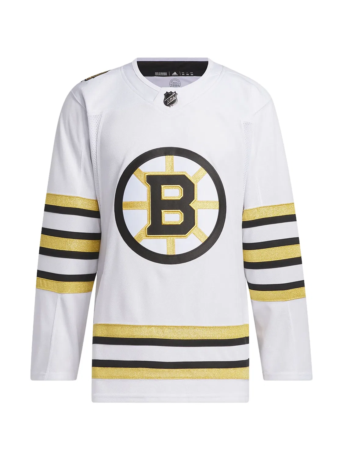 Футболка Boston Bruins 100th Anniversary Primegreen Adidas, белый