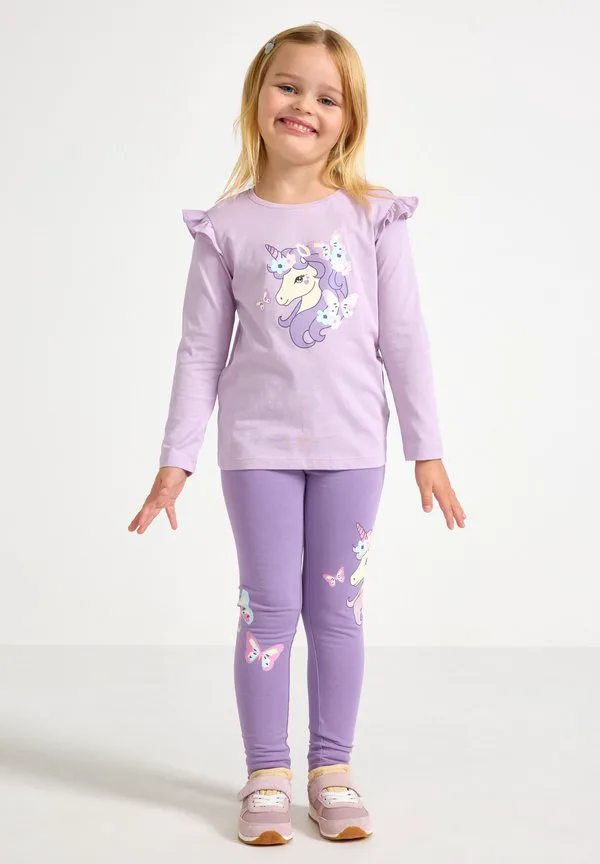 Леггинсы с единорогом Lindex, Lilac