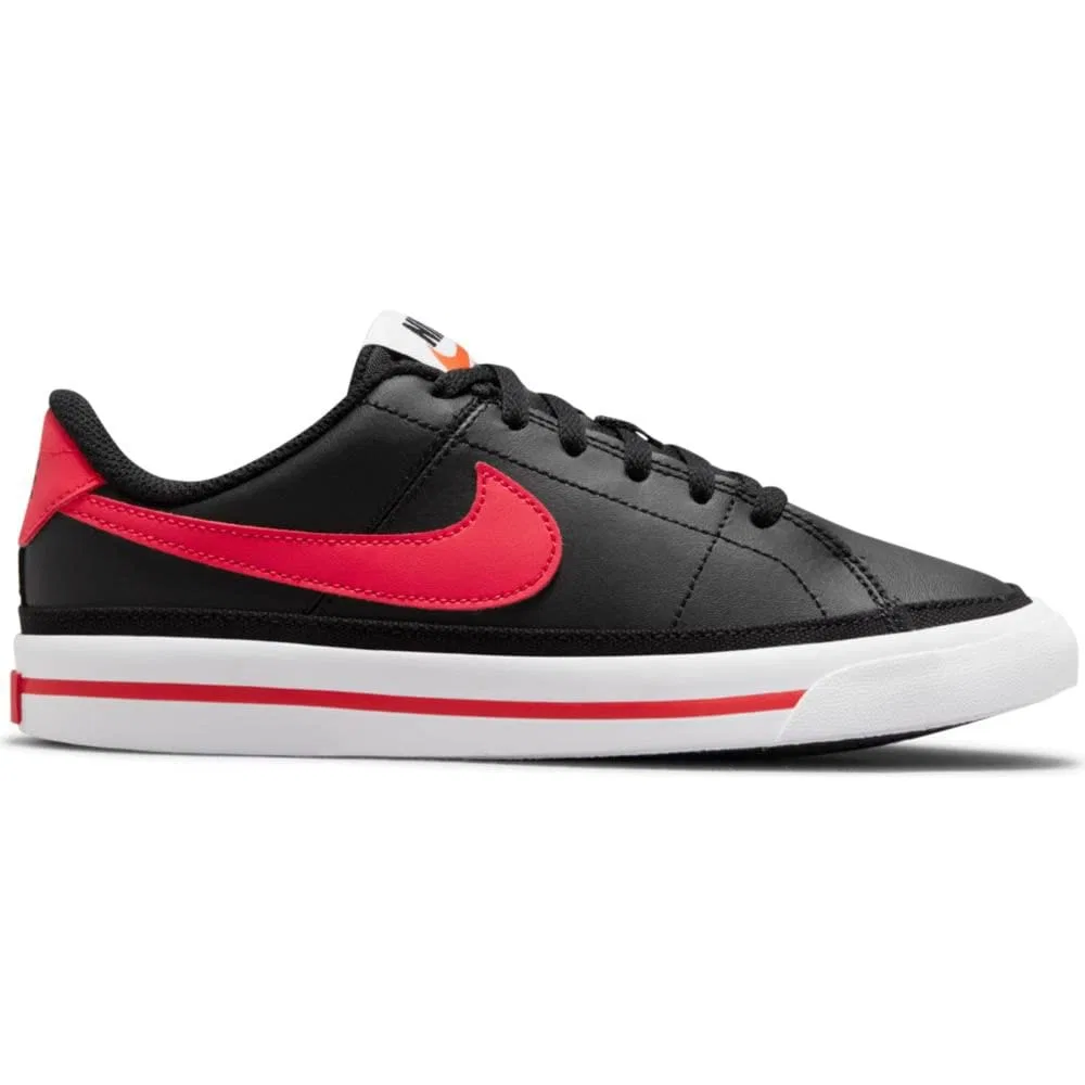 Детские кроссовки для мальчиков с закрытым носком NIKE, Black Siren Red White — фото 2