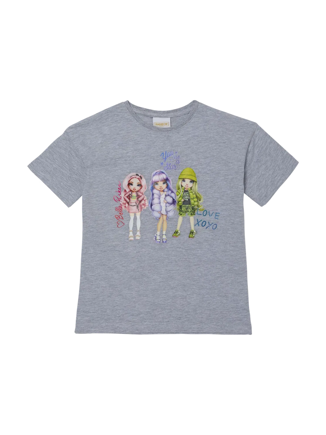 Детская футболка Rainbow High, серый