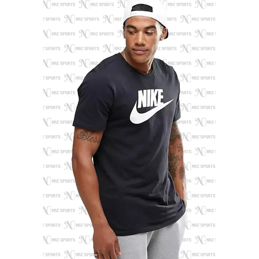Футболка спортивная с коротким рукавом Nike Sportswear Club, Черный — фото 4