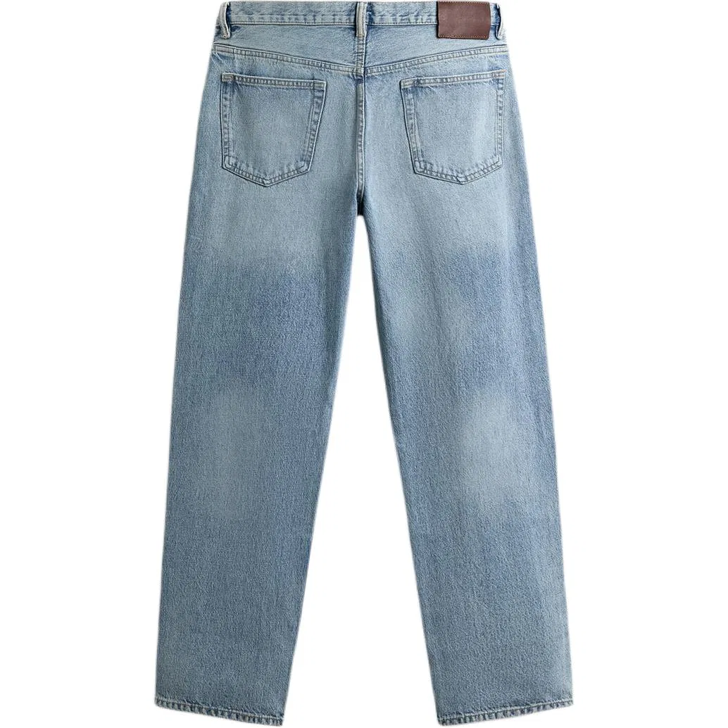 Мужские джинсы прямого кроя Medium Blue ZARA, Medium Blue — фото 3