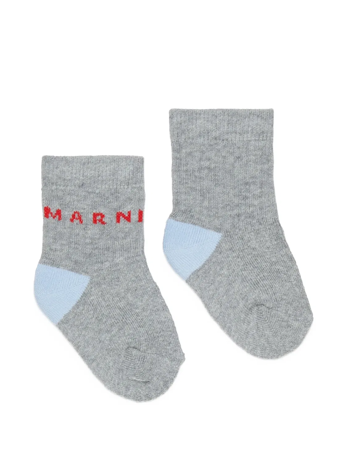 Носки с логотипом Marni Kids, серый