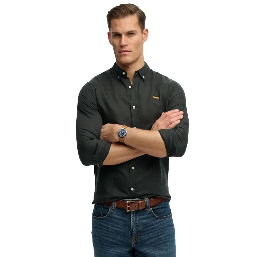 Рубашка с длинным рукавом M4011005A Superdry, черный