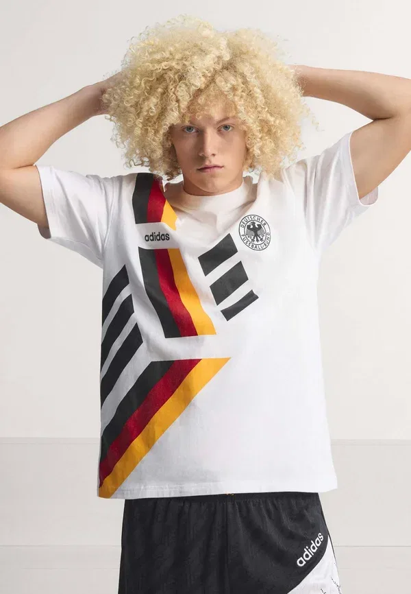 Футболка сборной Германии 1994 года - форма национальной команды Adidas Originals, белый — фото 3