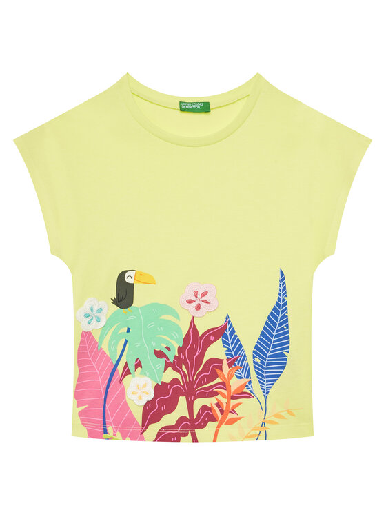 

Футболка обычного кроя 3I1XG10JH United Colors Of Benetton, желтый