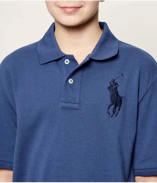 Детское поло Polo Ralph Lauren, Blu Marino — фото 4