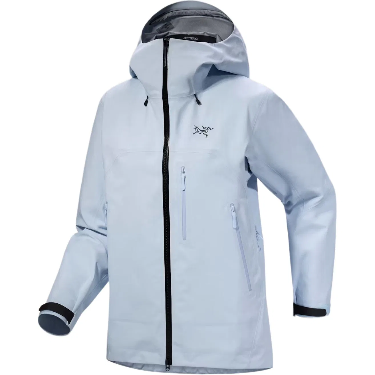 Женская ветрозащитная куртка с капюшоном Beta SV Arcteryx, Cloud Blue/Black/Alpine Blue/Black
