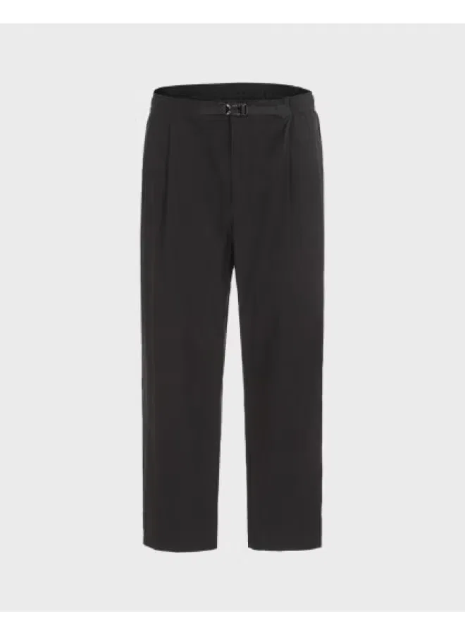 Брюки с регулируемой пряжкой Zara, черный