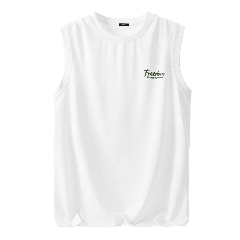 Детский топ без рукавов с принтом MINISO, White (Ma Green Horse Youth Chest Logo)