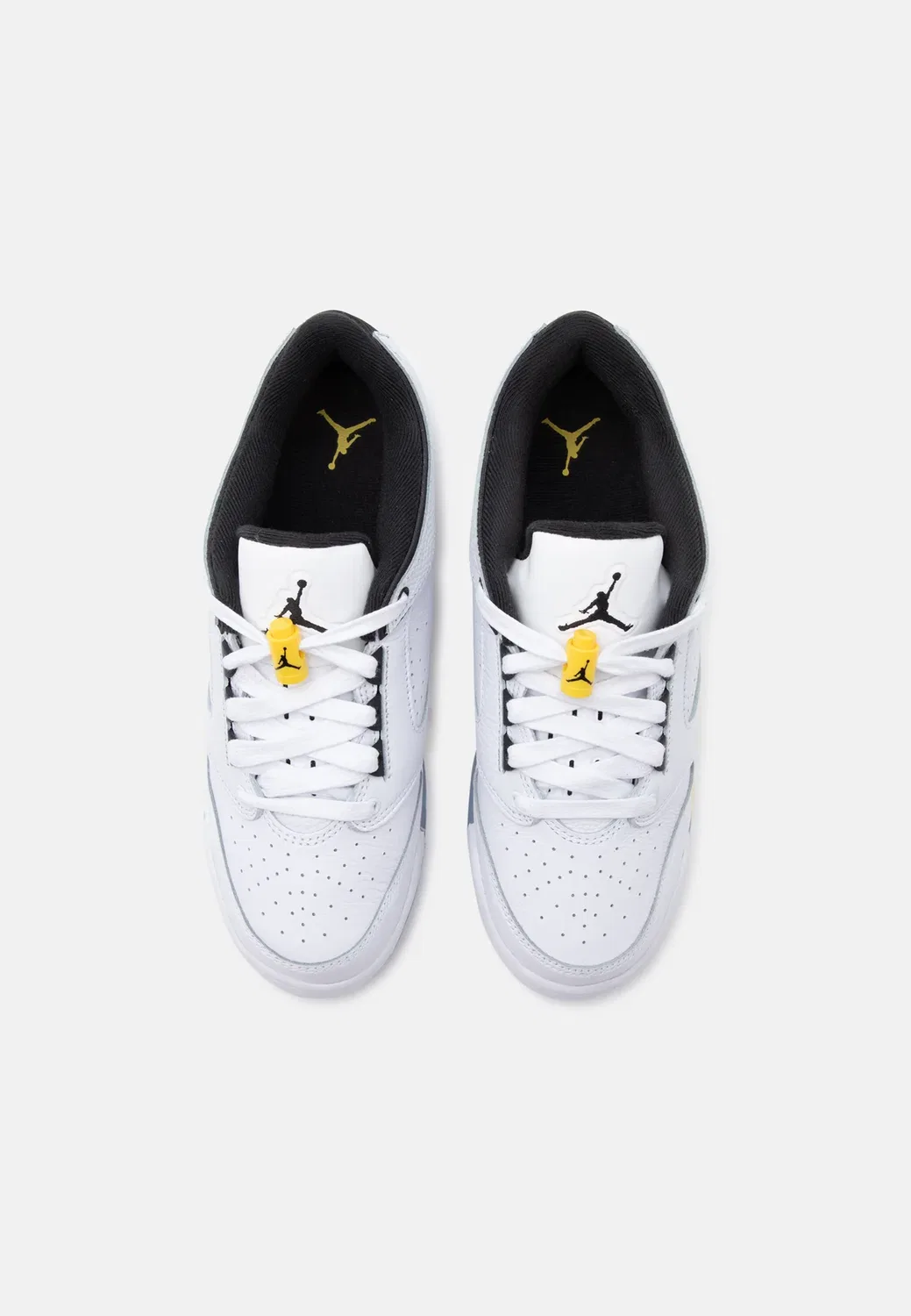 Кроссовки унисекс для мужчин и женщин старше 60 лет Jordan, White/Black/Tour Yellow — фото 4