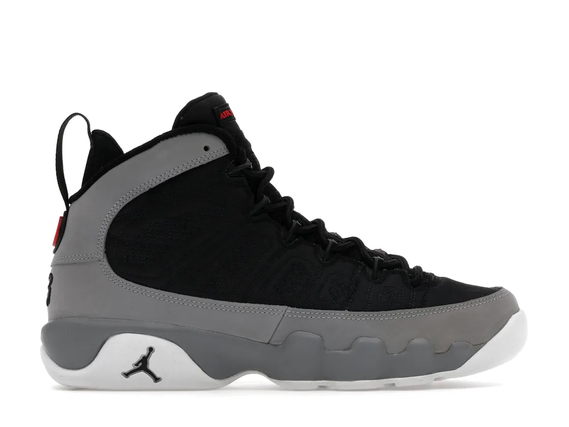 Детские кроссовки Lifestyle Jordan 9 Retro, Black/University Red/Particle Grey/White