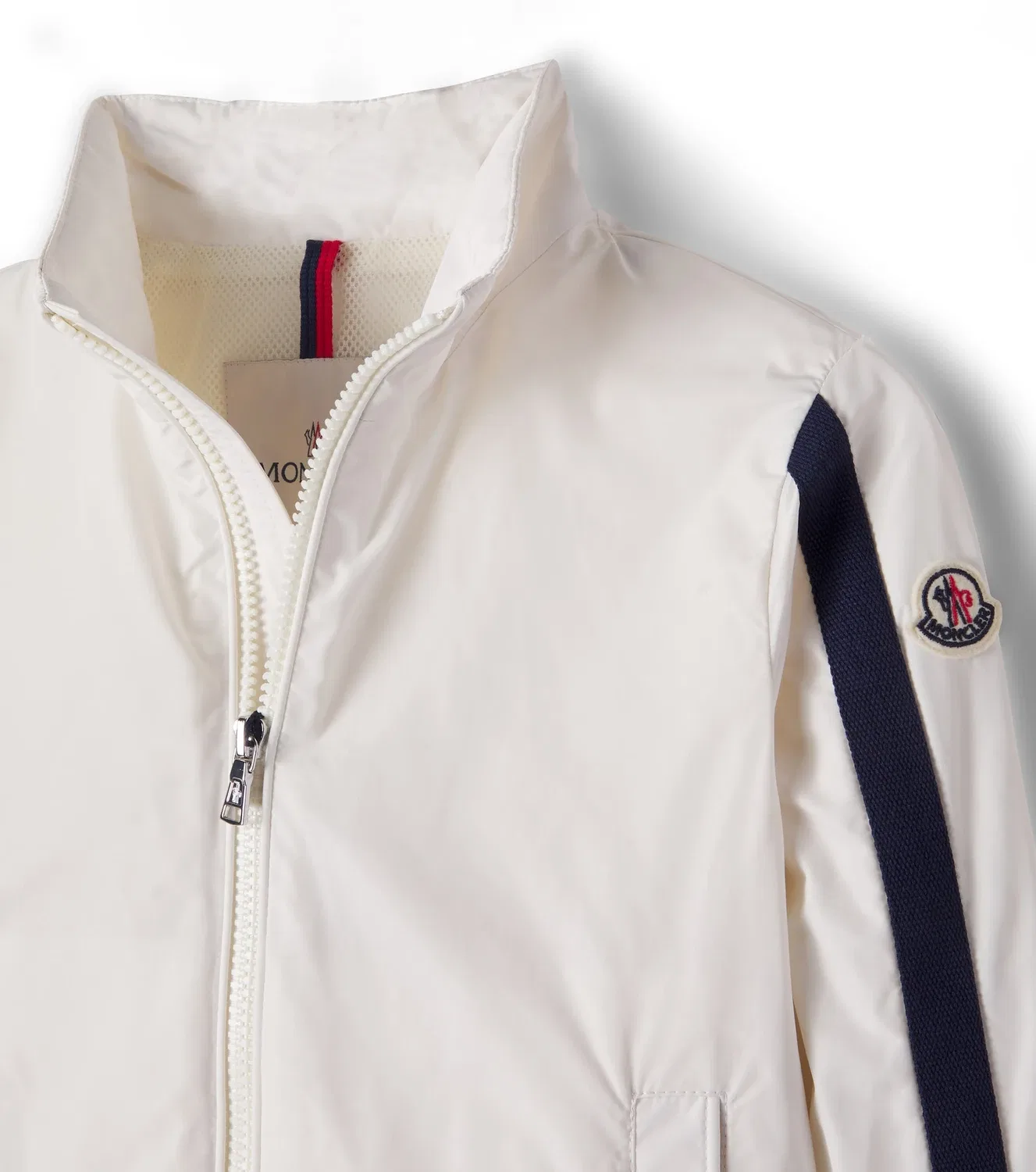 Легкая куртка с молнией Venoste Moncler Enfant, белый — фото 3