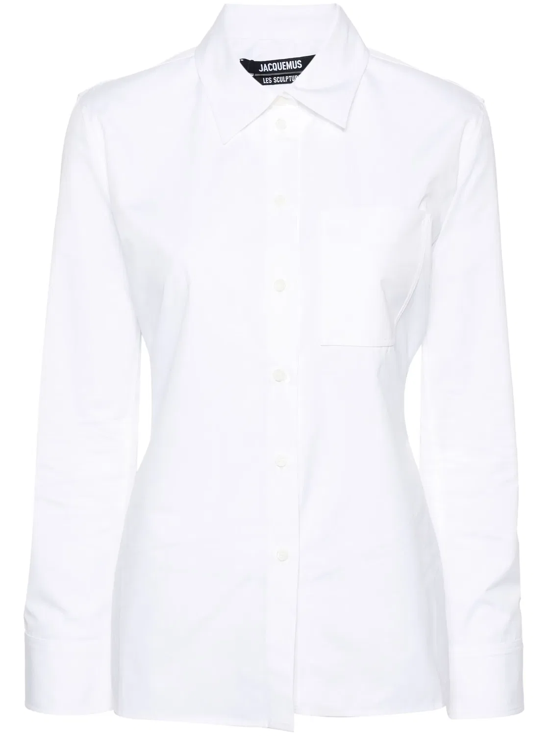Рубашка La Chemise de Costume из хлопка Jacquemus, белый