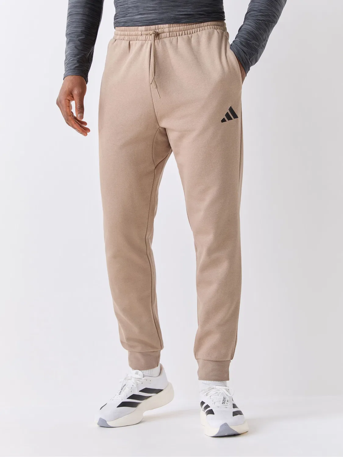 Джоггеры флисовые, Essentials Feelcozy adidas, бежевый