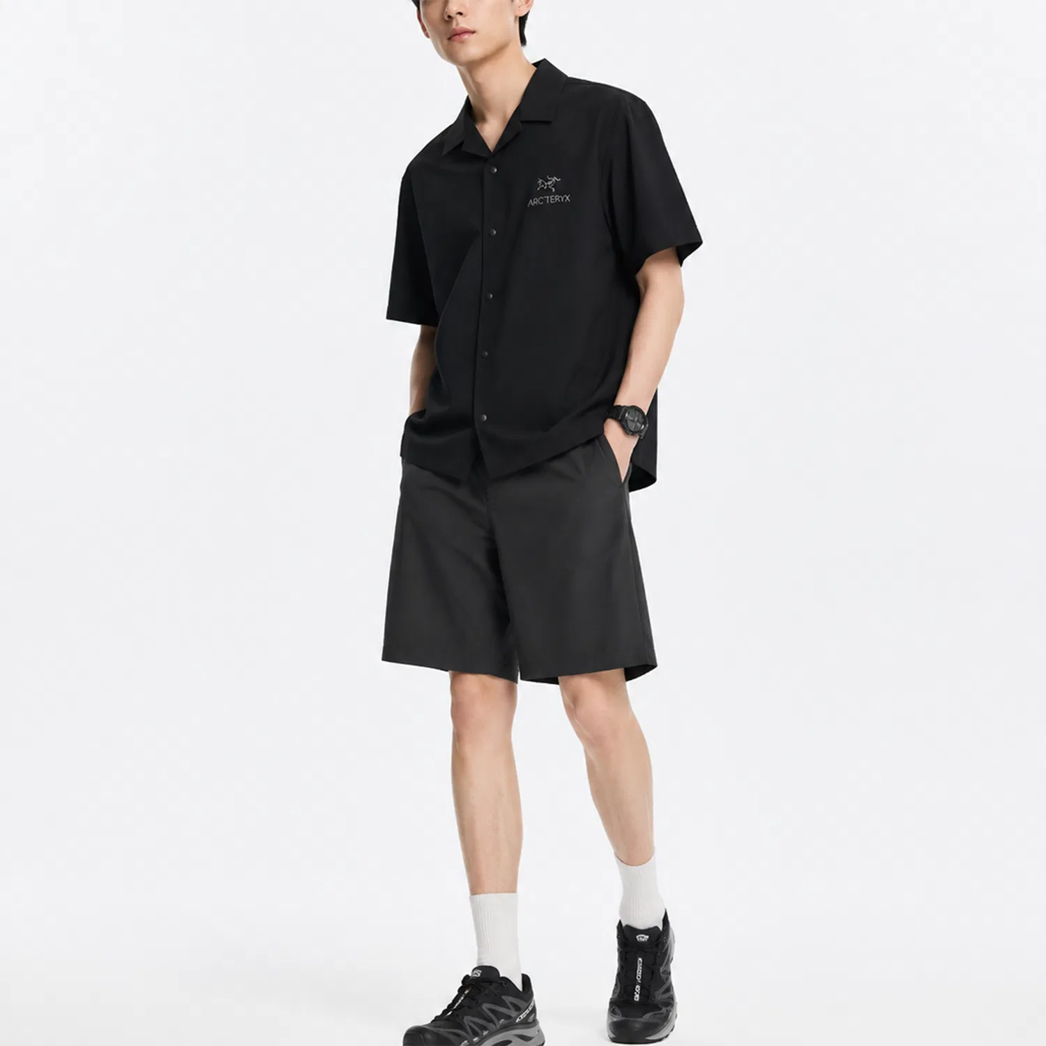 Футболка с круглым вырезом, свободный крой, Arc'teryx, Black — фото 4