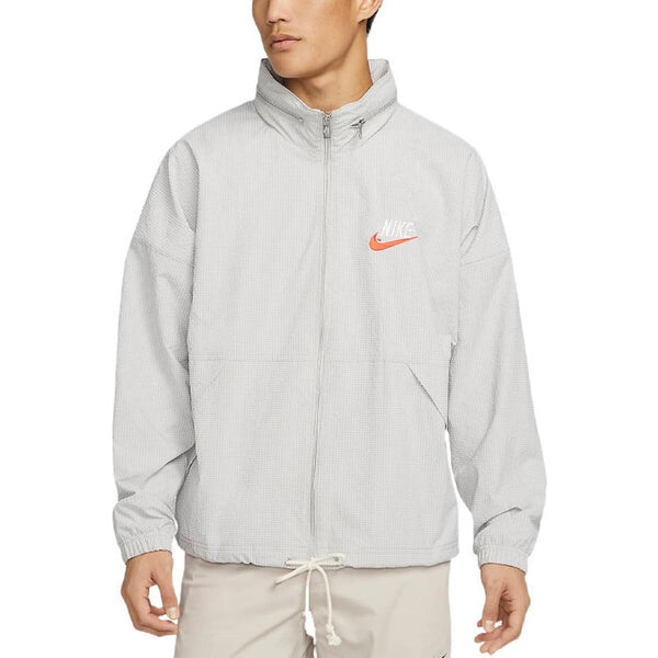 Куртка Men's Nike Sportswear Alphabet Logo Woven Jacket Light Mineral Gray, мультиколор — фото 4