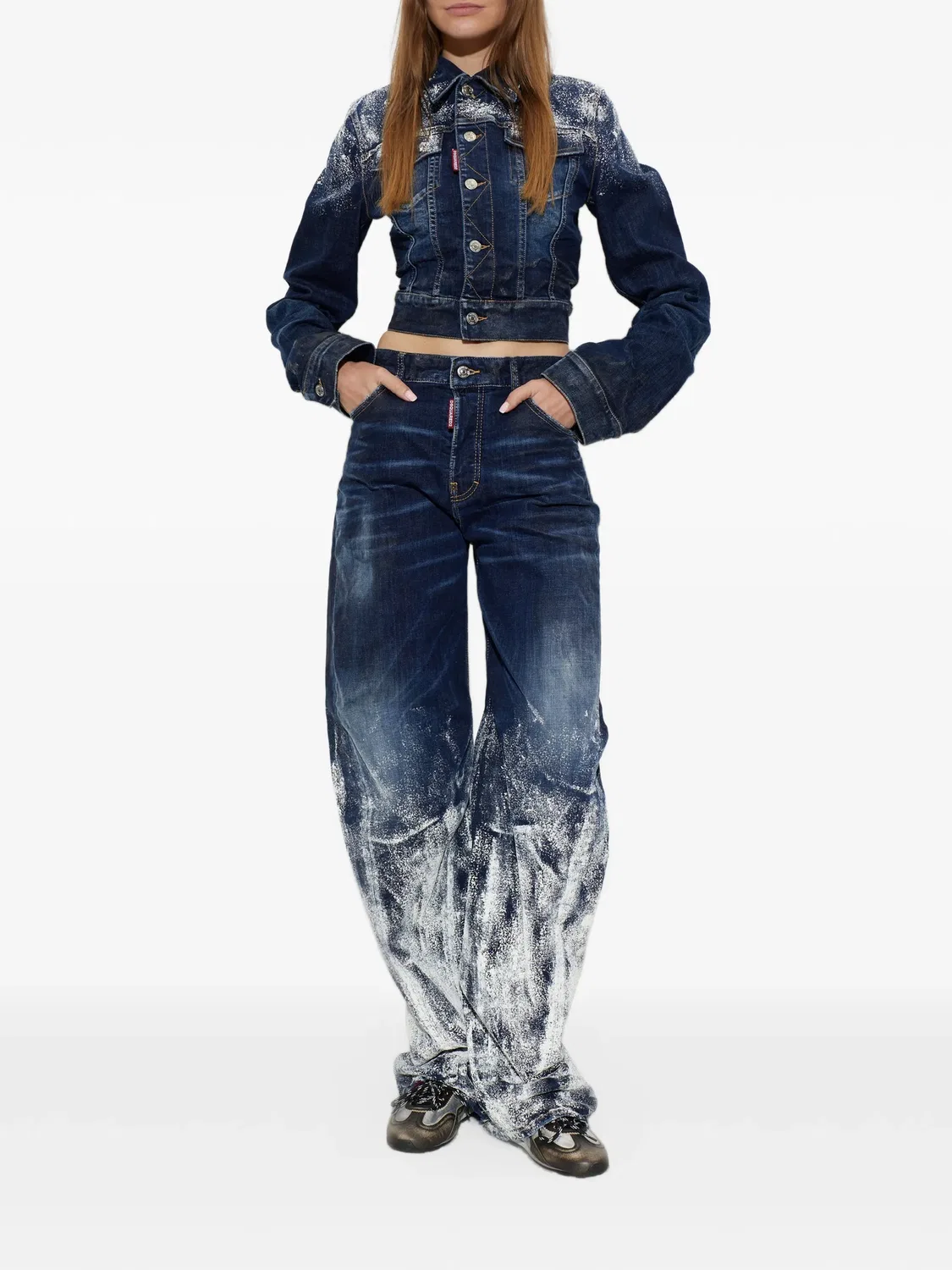 Джинсы Twst свободного кроя синие DSQUARED2, синий — фото 2