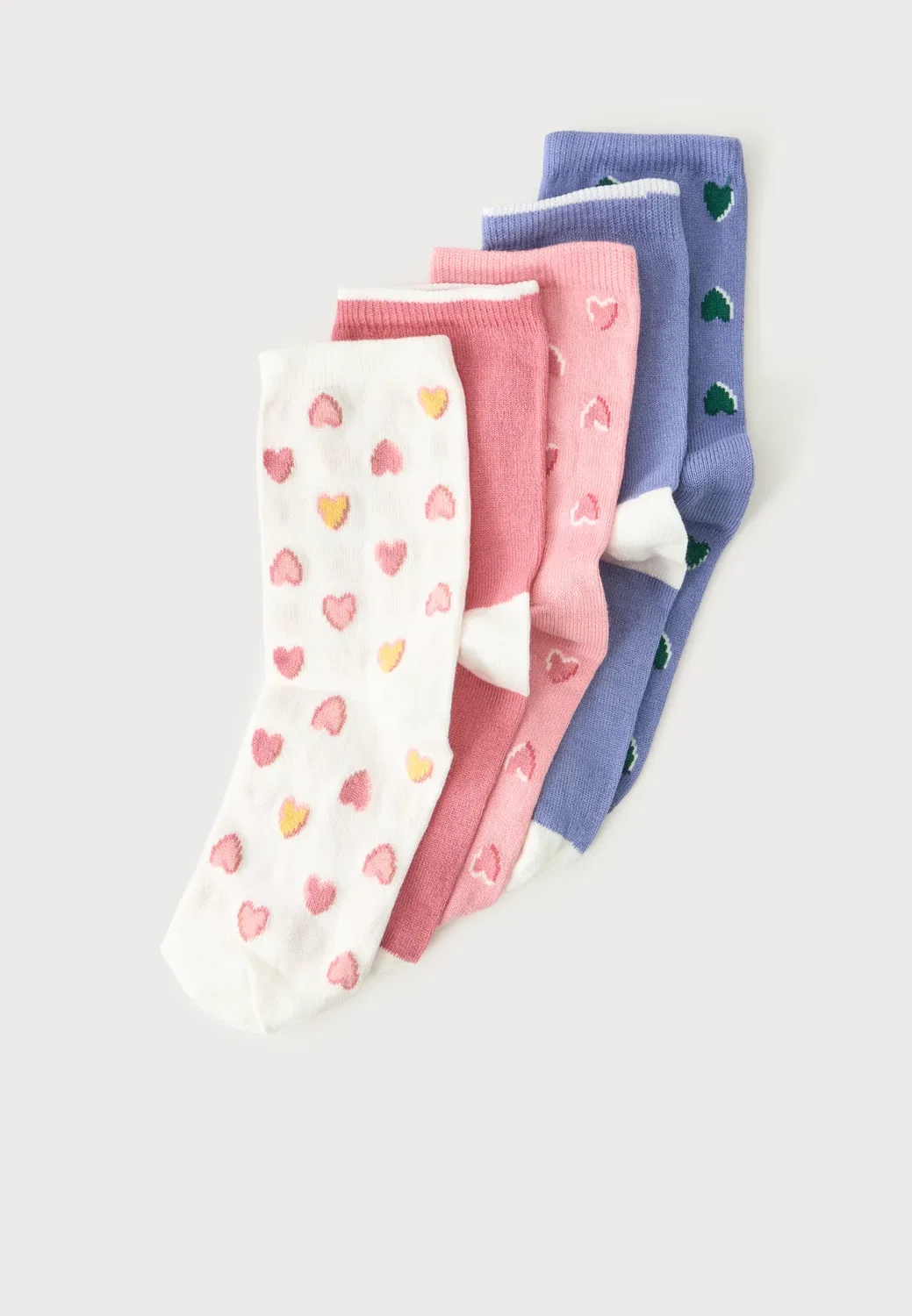 5 пар носков Petit Bateau, White/Pink/Blue