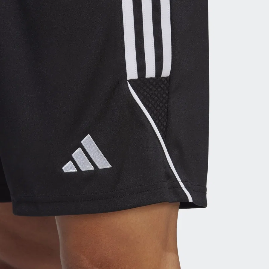 Шорты спортивные с быстросохнущей тканью Tiro 23 League adidas, Черно-белый — фото 4