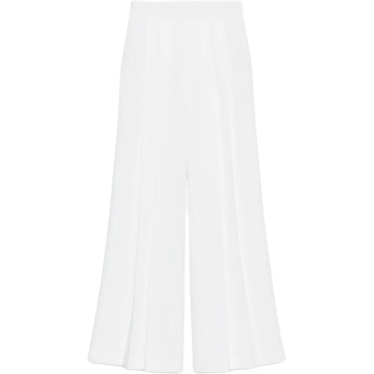 Женские брюки повседневные с широкими штанинами Frosted White ZARA, Frosted White