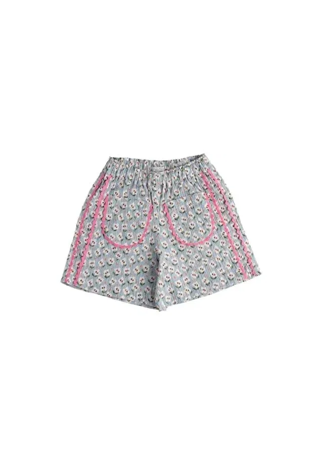 Детские шорты для девочек хлопковые Ilia shorts seafoam green Kokori Kids, Multicolor — фото 3