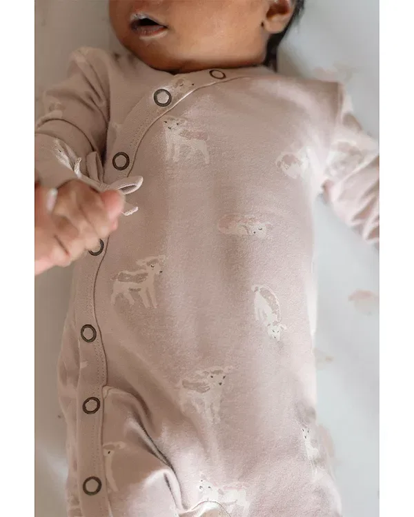Детский комбинезон-кимоно с принтом The Littles Printed Kimono Romper Pehr, Dearlamb — фото 3