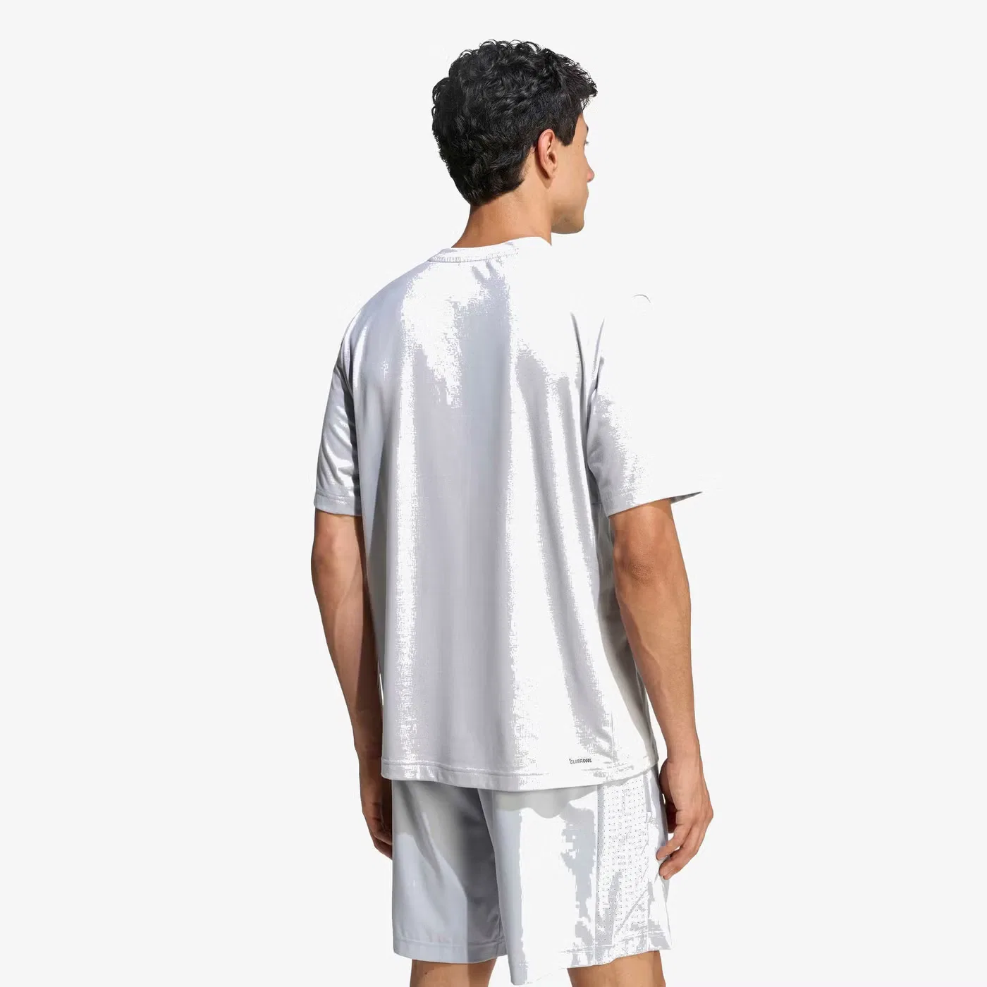 Футболка тренировочная с принтом Workout Essentials FeelReady Adidas, серебристый — фото 3