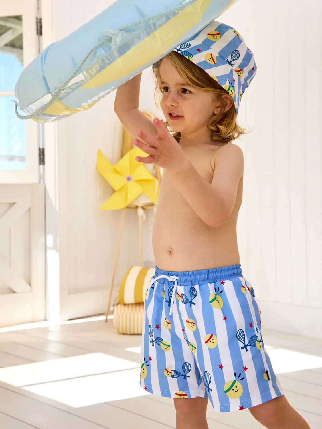 Плавки теннисные JoJo Maman Bébé Blue Tennis Stripe