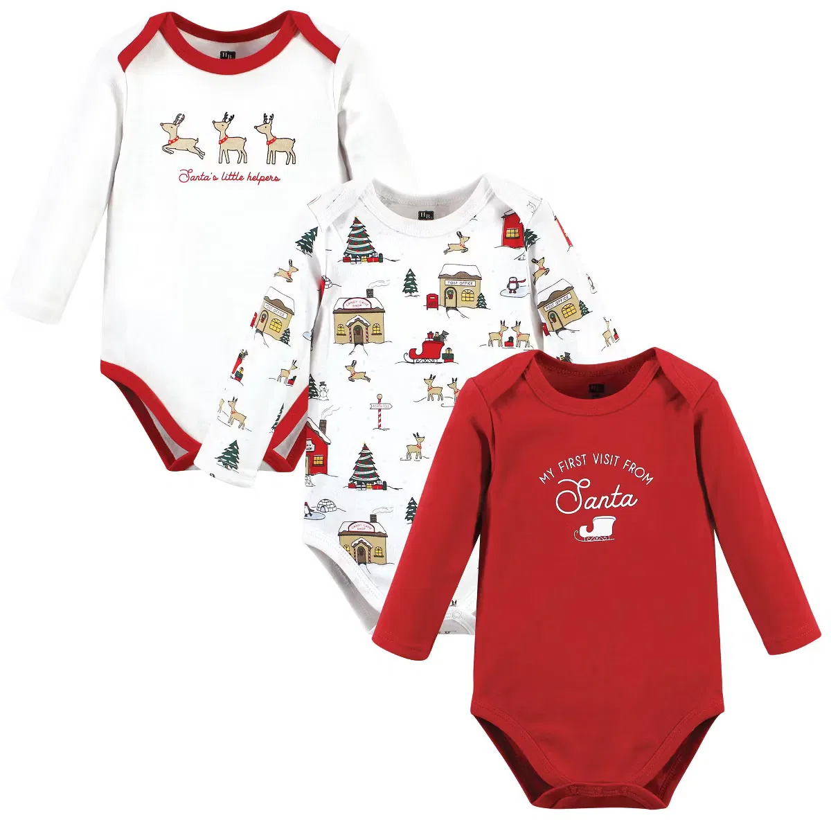 Боди-комбинезон с длинным рукавом хлопковый North Pole Hudson Baby