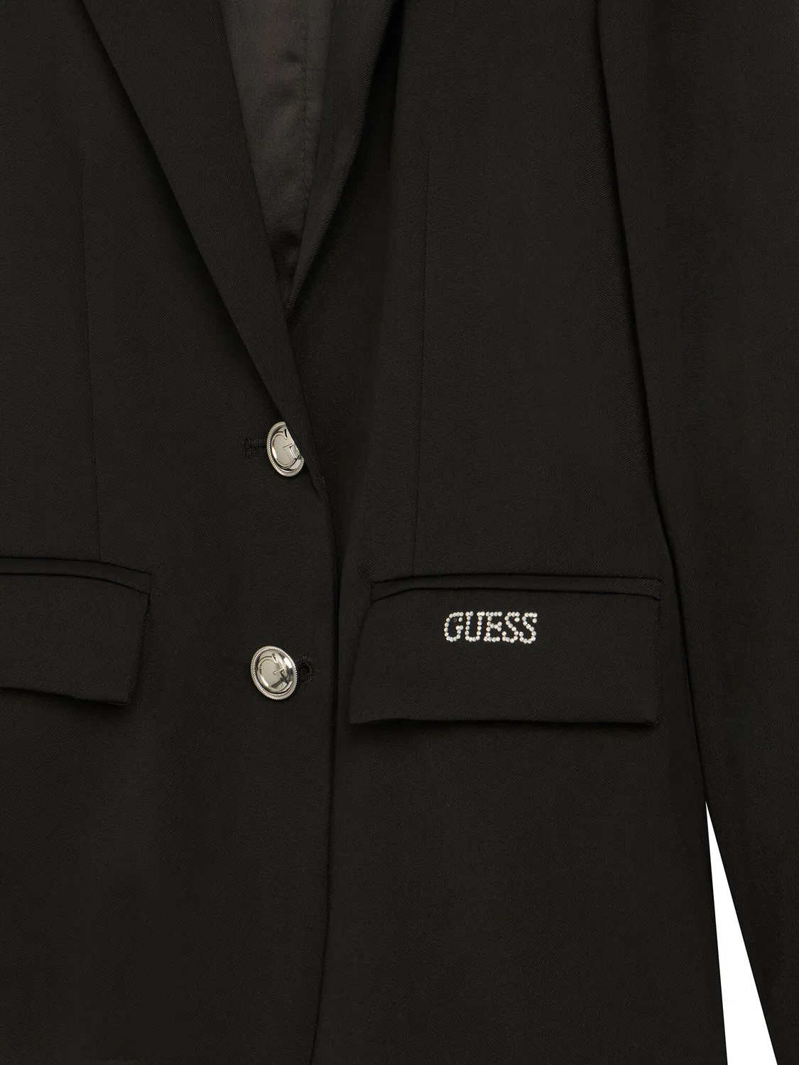 Блейзер стандартного кроя для девочки Guess, черный — фото 3
