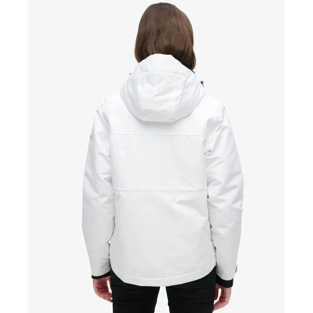 Женская ветровка с капюшоном Ultimate Windbreaker Superdry, Weiss — фото 4