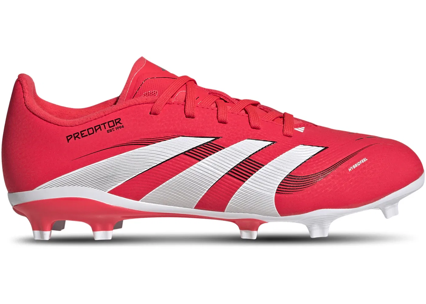 Детские бутсы Predator League FG/MG Adidas, Lucid Red Cloud White Core Black