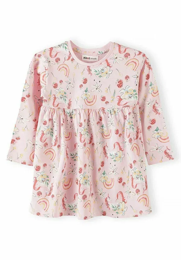 Платье с принтом Jersey dress Minoti blue/pink, синий/розовый — фото 3