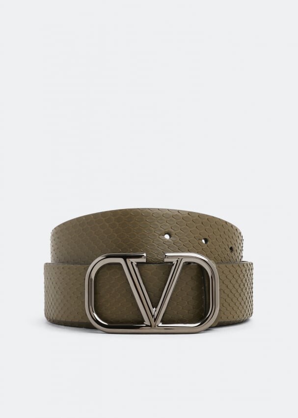 

Ремень VALENTINO GARAVANI VLogo Signature belt, зеленый