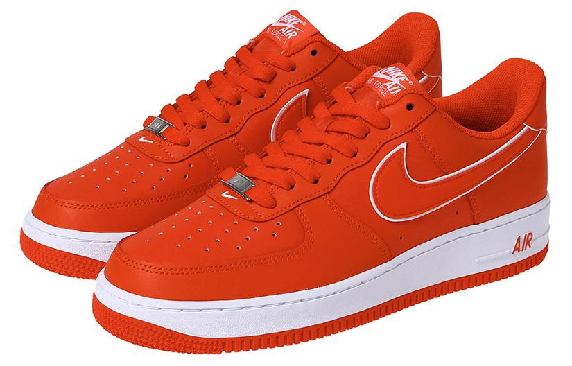 Кроссовки Nike Air Force 1 Low 07, красный/белый — фото 3