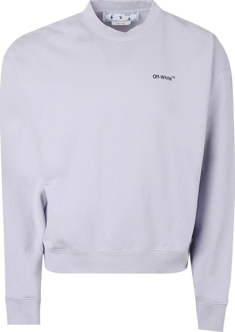 

Толстовка Off-White Caravaggio Arrow Over Crewneck 'Dusty Lilac/Black', фиолетовый