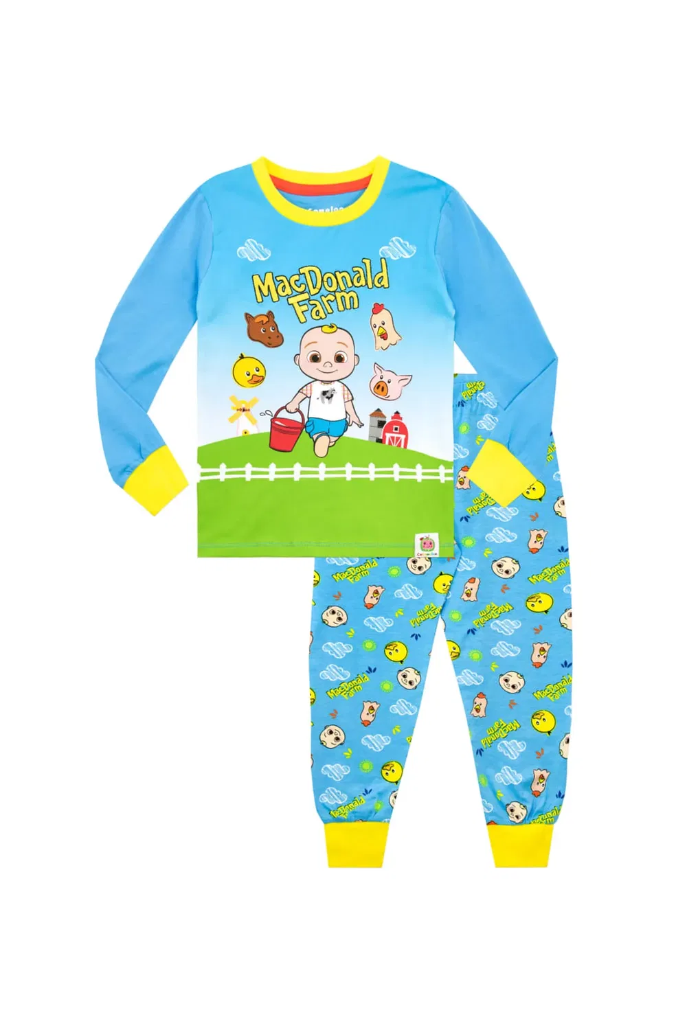 Детская пижама с принтом Macdonald Farm Cocomelon, Blue