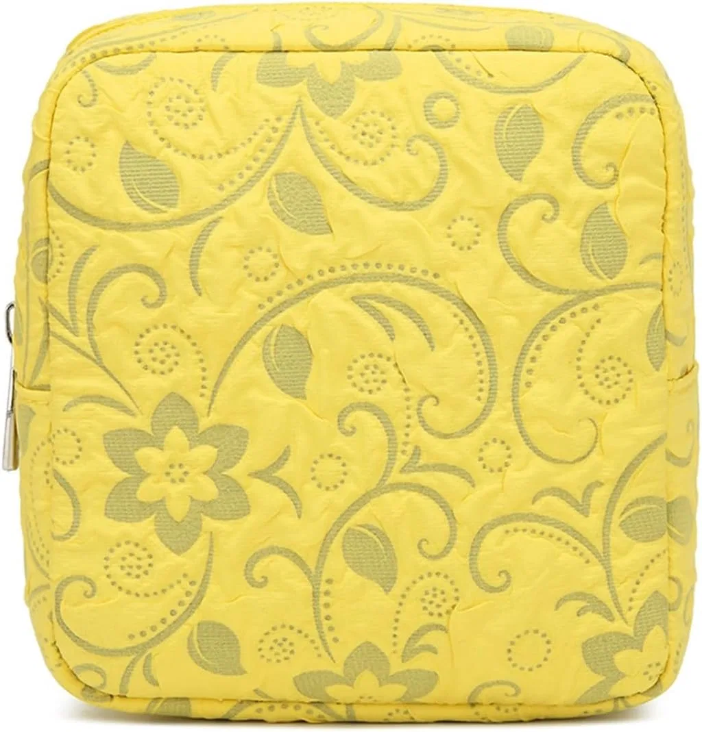 Косметичка с ручкой, Large Capacity, Polyester, Yellow Generisch — фото 2