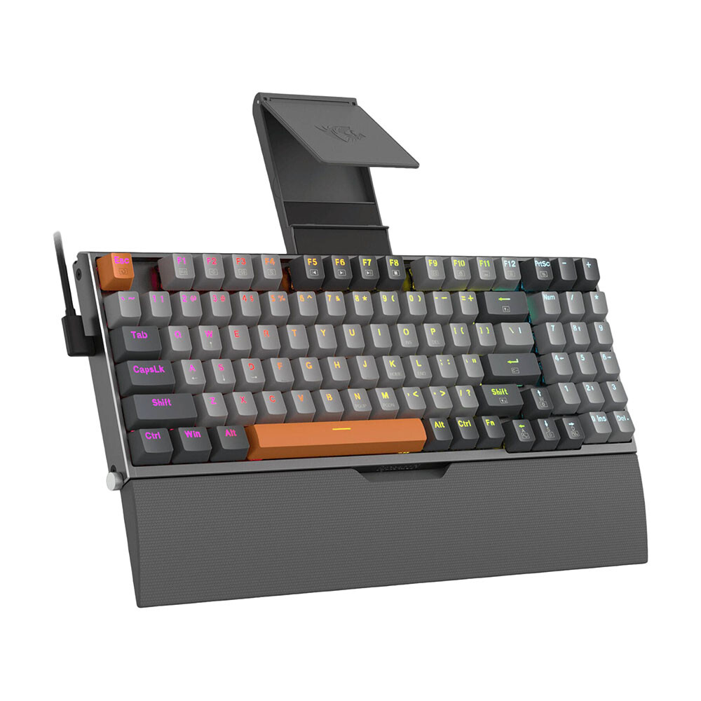 

Клавиатура игровая Redragon Olaf K648, Red, серый, английская раскладка